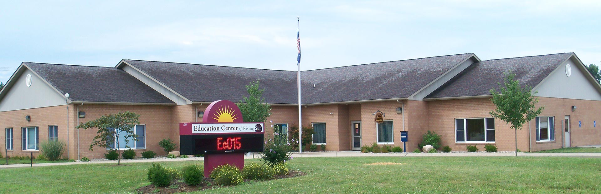 External view of Education Center of Rising Sun